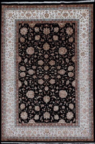 3594-indian kashan wool silk