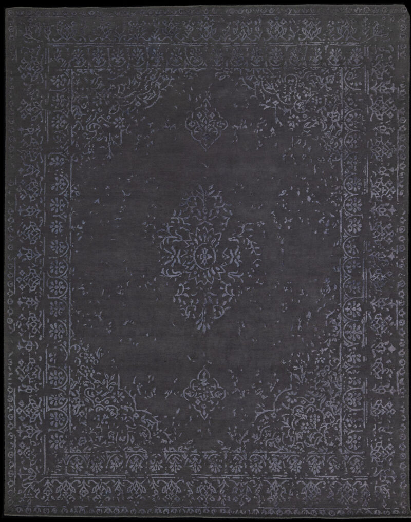 3658-kashan modern wool bamboo silk