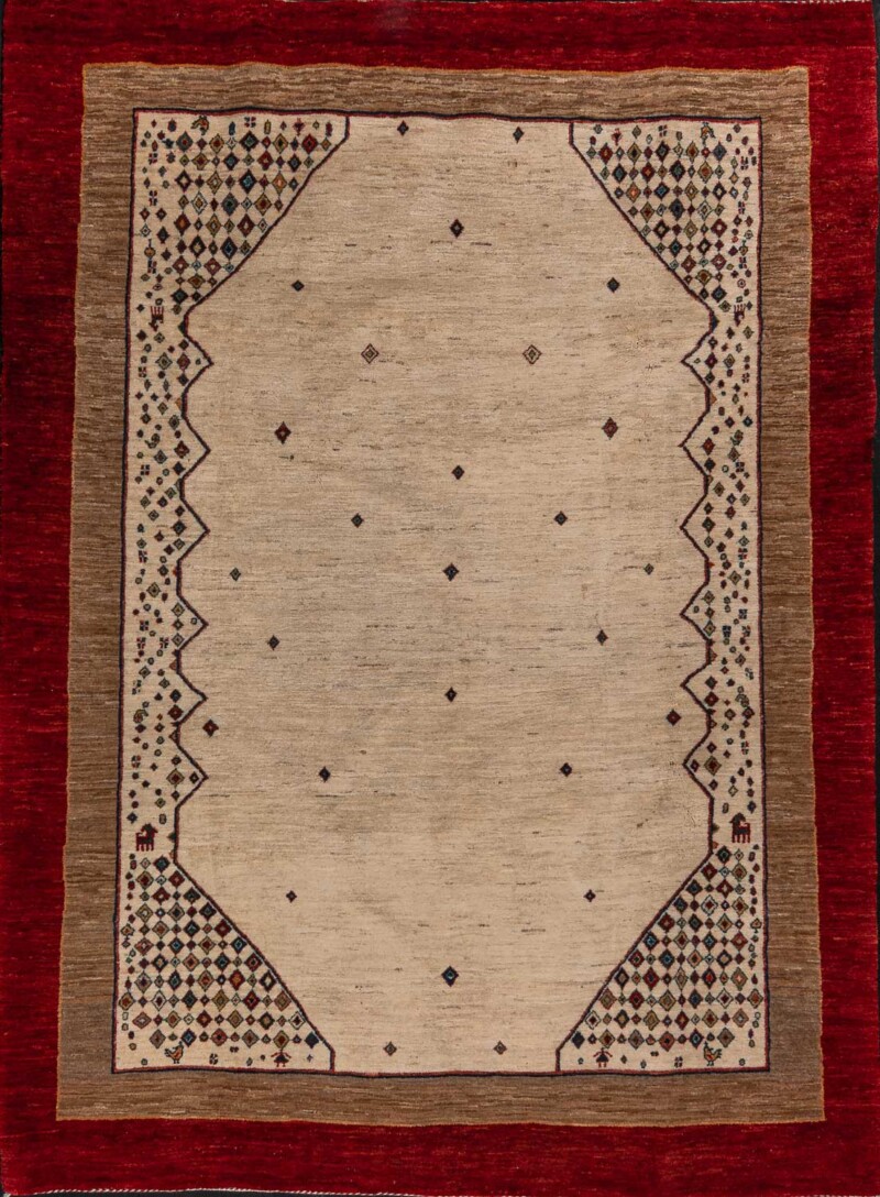 5075-gabbeh Iran-Wolle